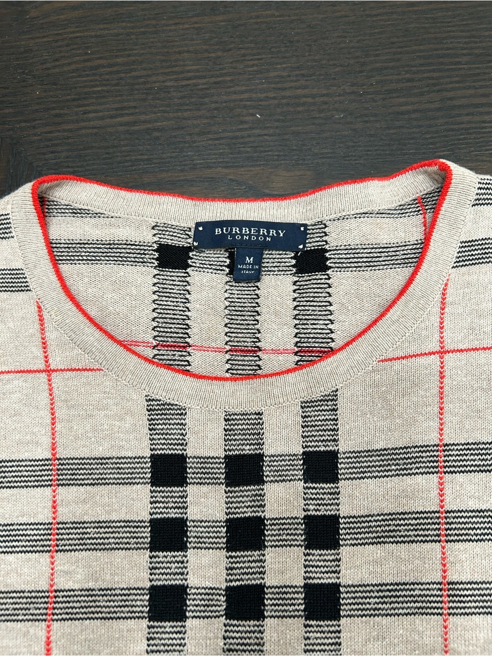 BURBERRY LONDON NOVA CHECK SWEATER 100% COTTON  VTG - Picture 2 of 8